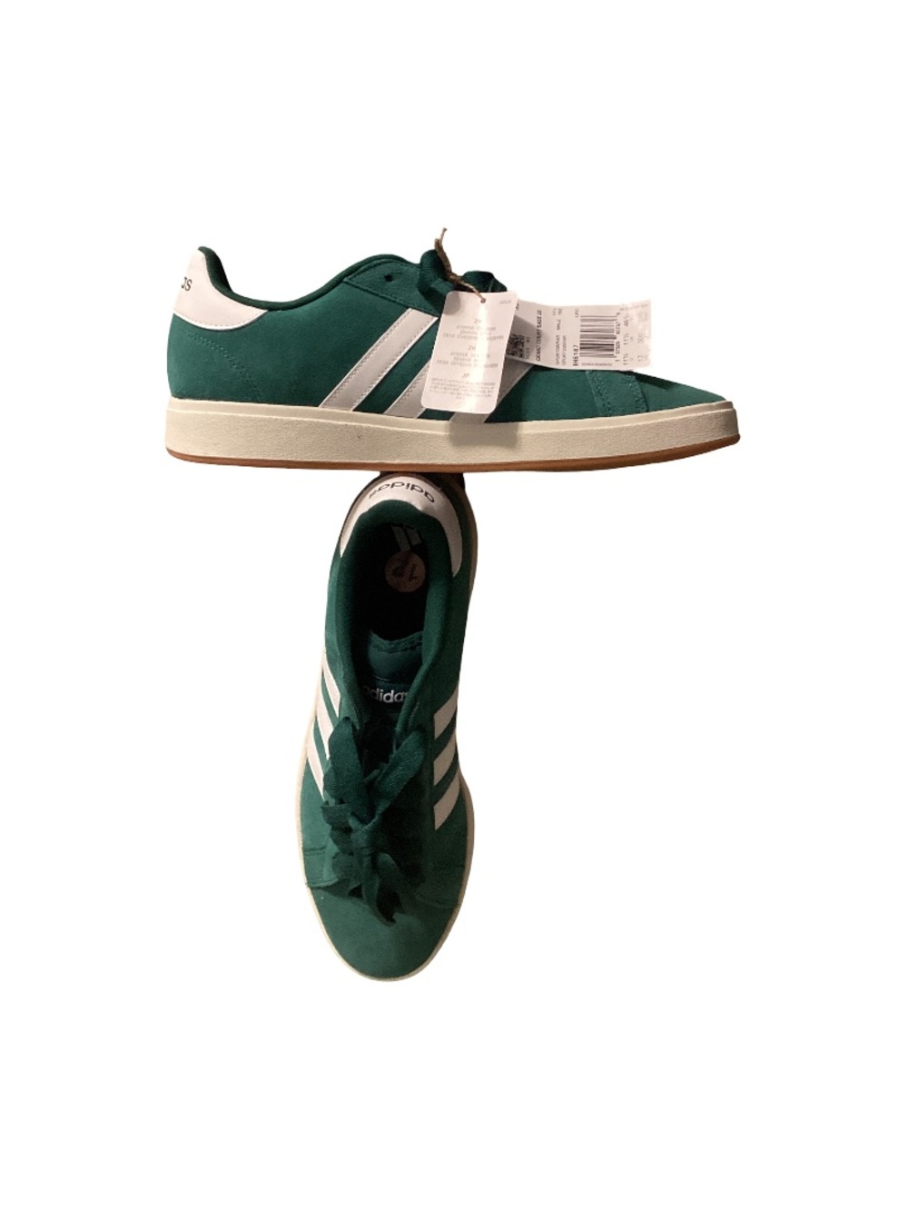 Adidas Grand Court Base 2.0 Men’s Size 12 Green White Sneakers